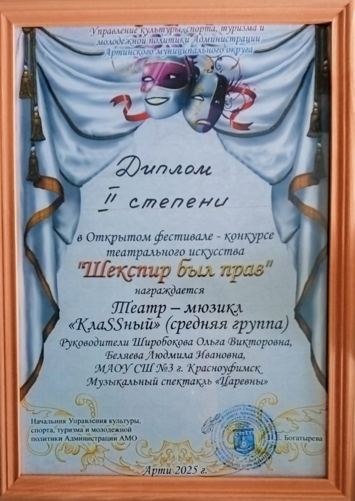 Конкурс театрального искусства "Шекспир был прав"